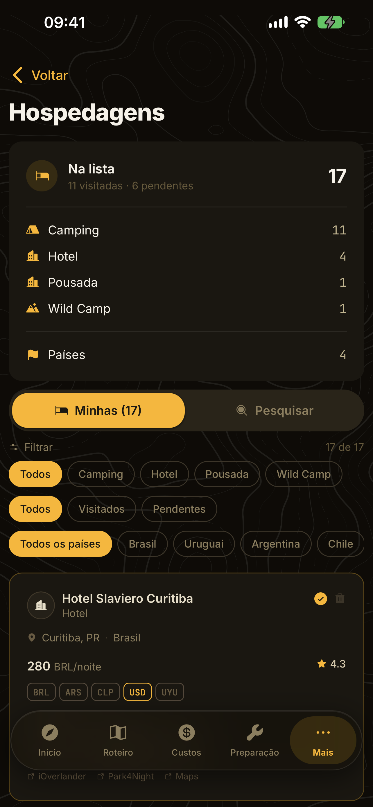 Hospedagens